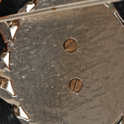 Chanel Lambskin Chain CC Brooch Black Gold 8 of 8