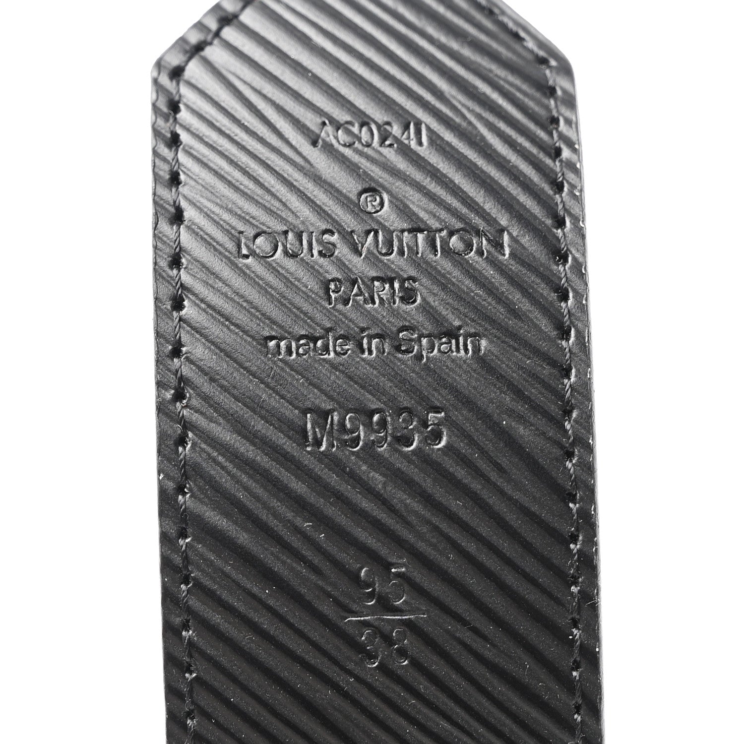 Louis Vuitton Monogram Epi 35mm LV Circle Reversible Belt 95 38 Black 3 of 6