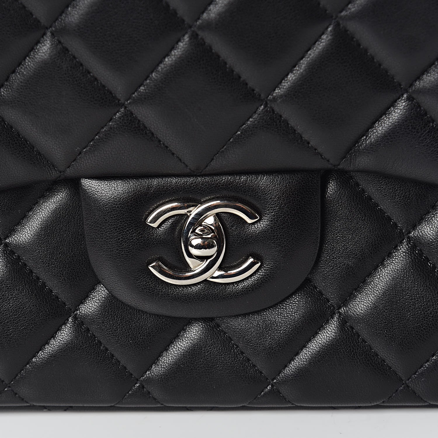 Chanel Lambskin Quilted Maxi Single Flap Black 8 of 13