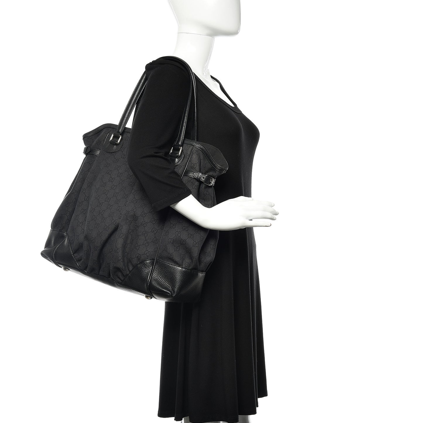 Monogram Full Moon Tote Black