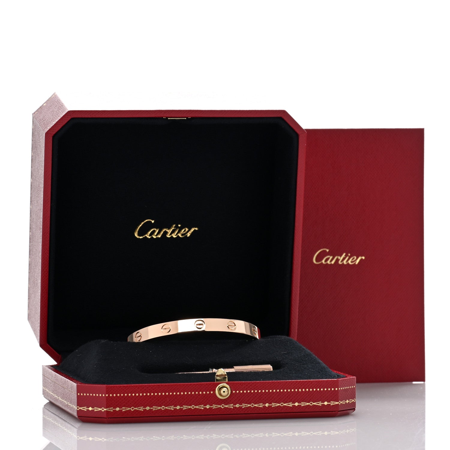 Cartier 18K Pink Gold LOVE Bracelet 17 5 of 5