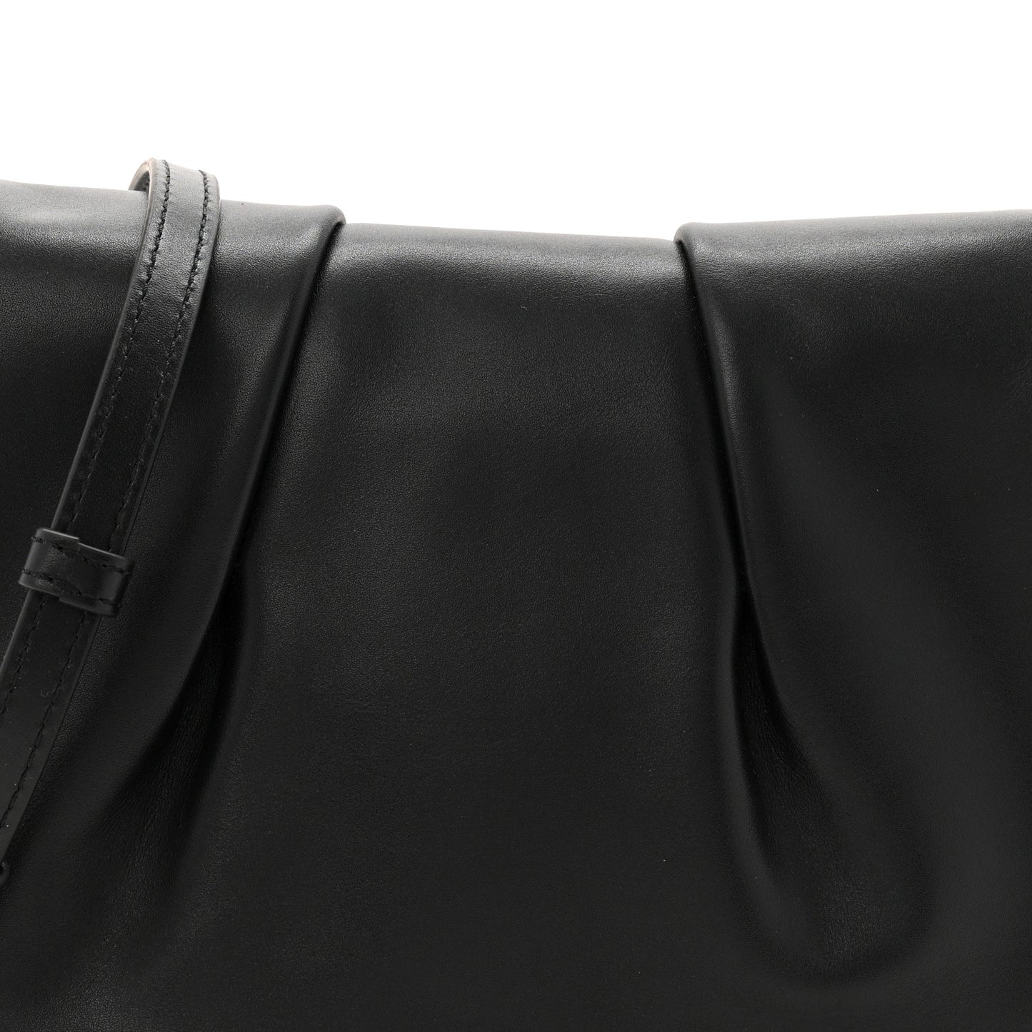 Shiny Nappa Calfskin Paseo Satchel Black