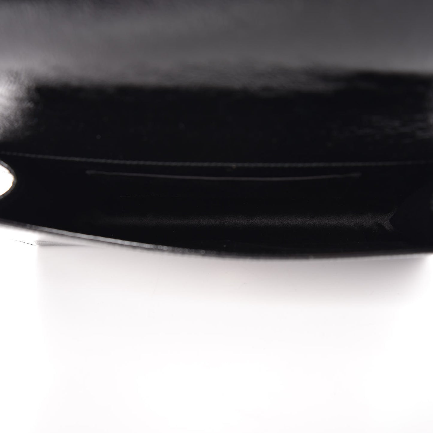 Textured Patent Monogram Large Belle De Jour Clutch Black