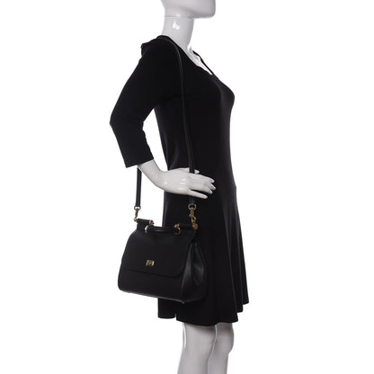 Dolce & Gabbana Dauphine Medium Miss Sicily Satchel Black 2 of 11