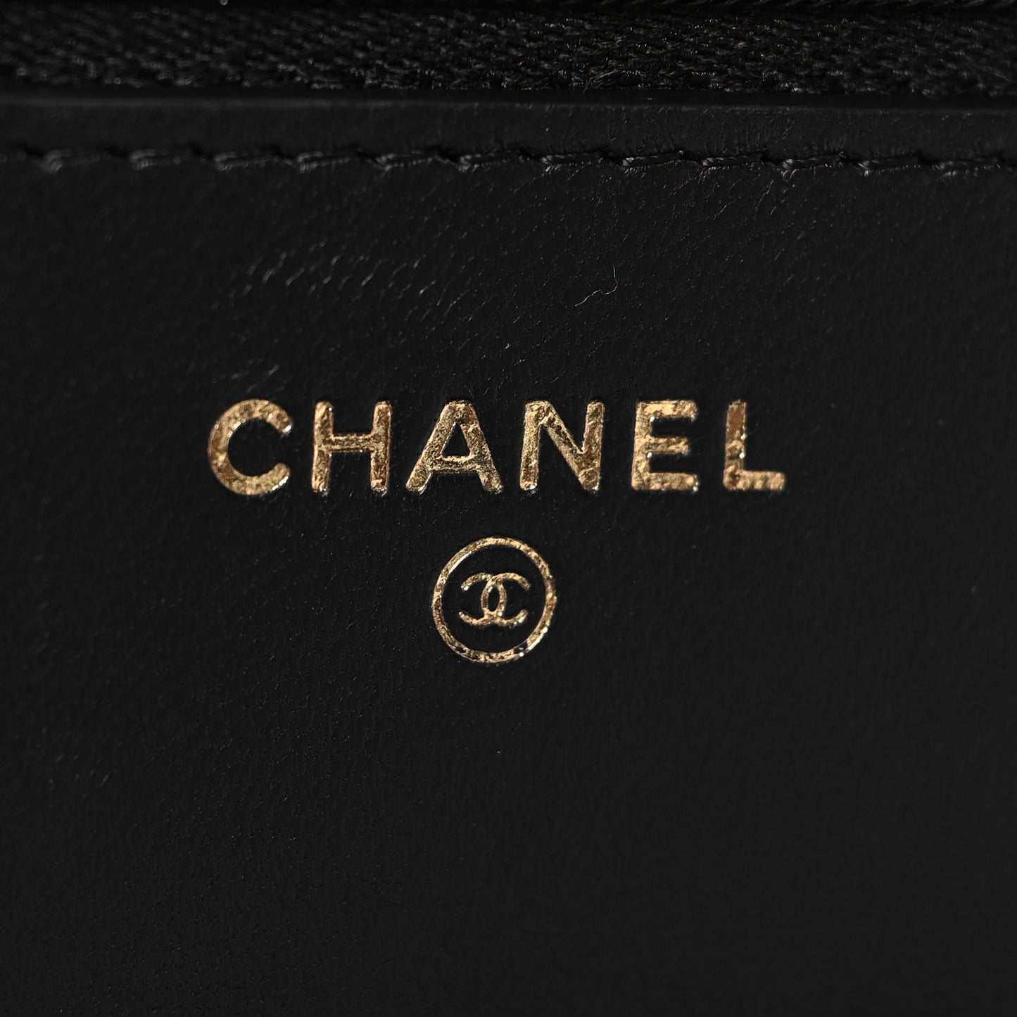 Lambskin Quilted Sweet Camellia Wallet On Chain WOC Black