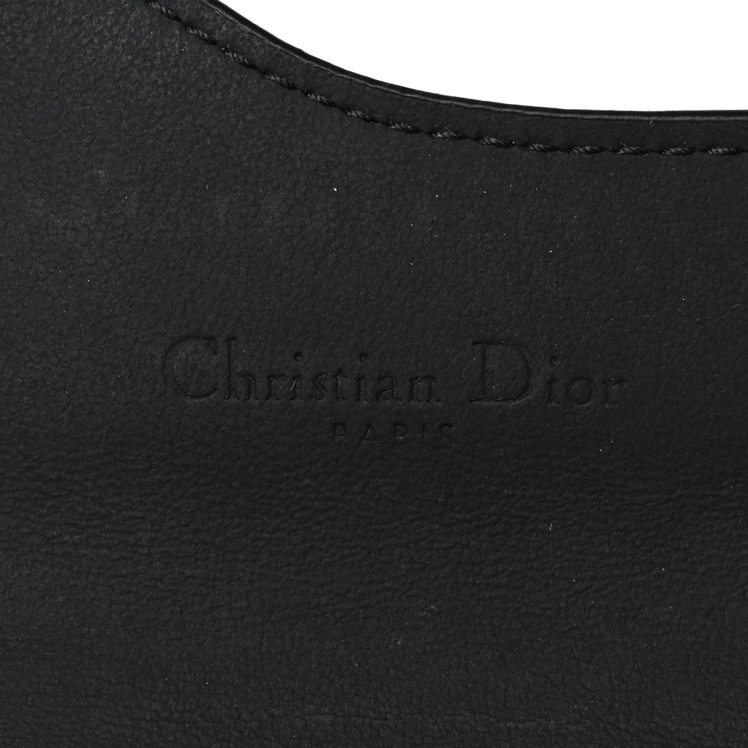 Christian Dior Ultra Matte Calfskin Saddle Card Holder Black 6 of 11