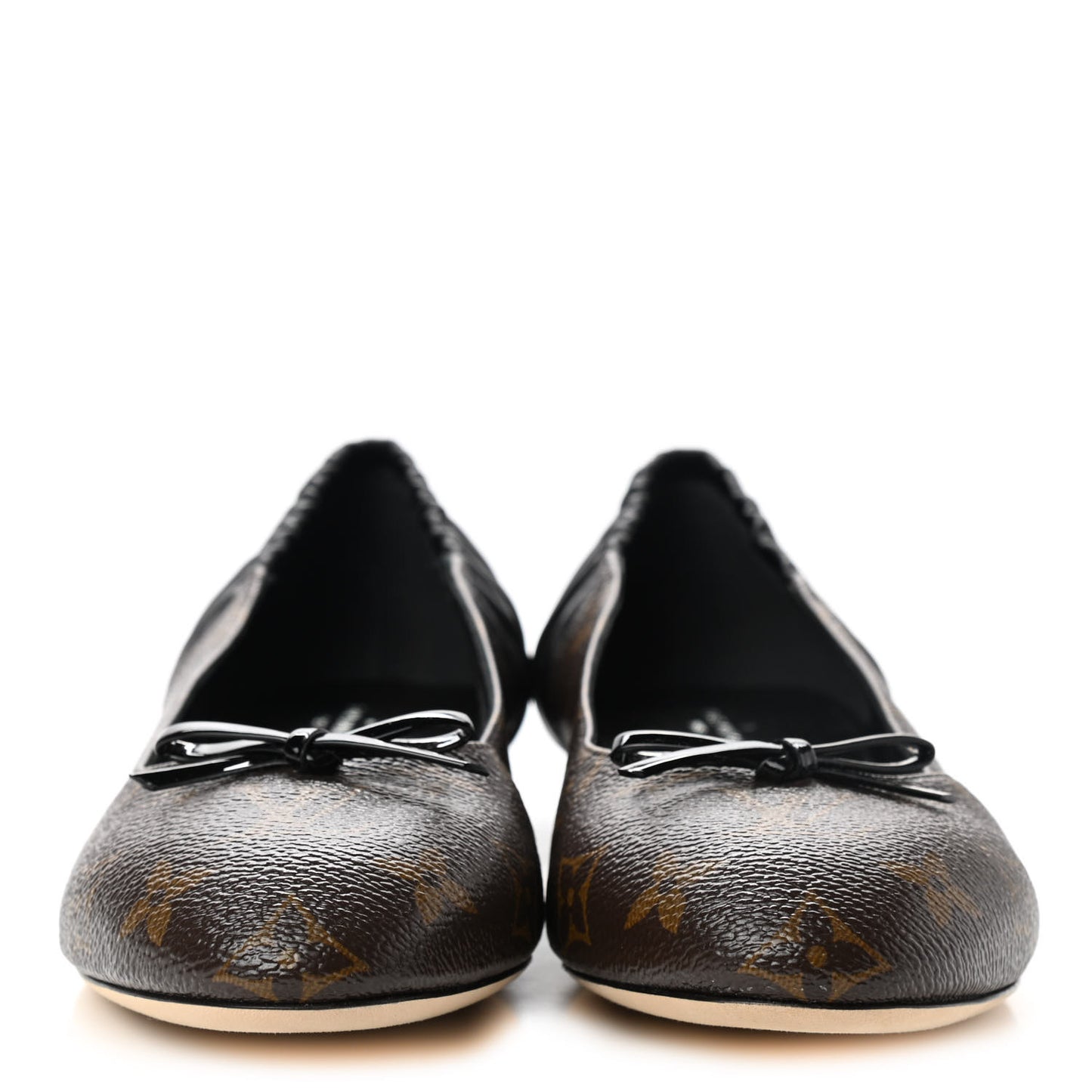 Monogram Lambskin Patent Joy Ballerina Flats 39 Black