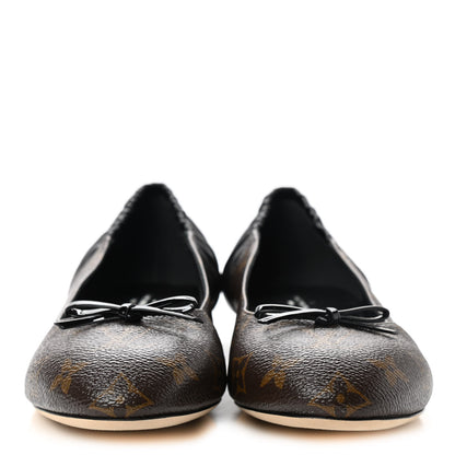 Louis Vuitton Monogram Lambskin Patent Joy Ballerina Flats 39 Black 2 of 8