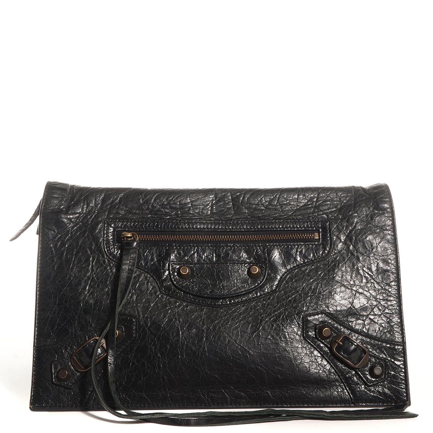 Agneau Classic Hardware Pochette Black