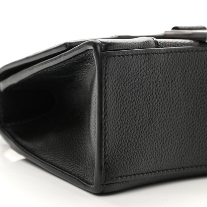 Balenciaga Grained Calfskin Hourglass Top Handle Bag XS Black 9 of 11