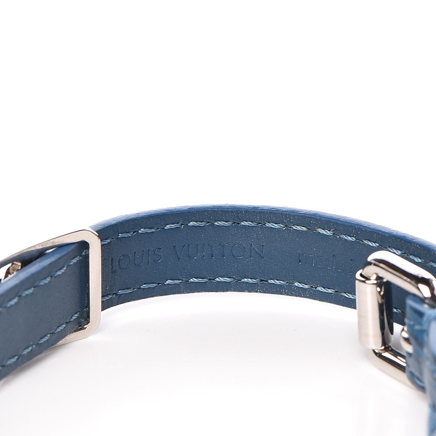 Epi Sign It Bracelet Cyan
