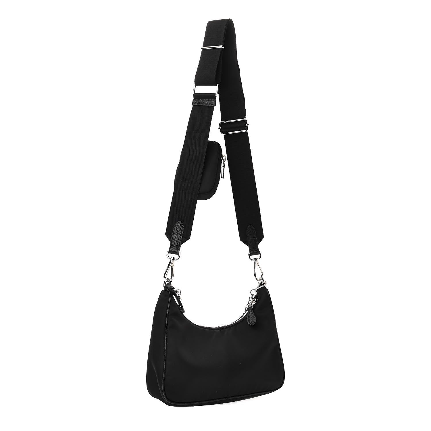 Prada Nylon Re-Edition 2005 Shoulder Bag Black 3 of 9