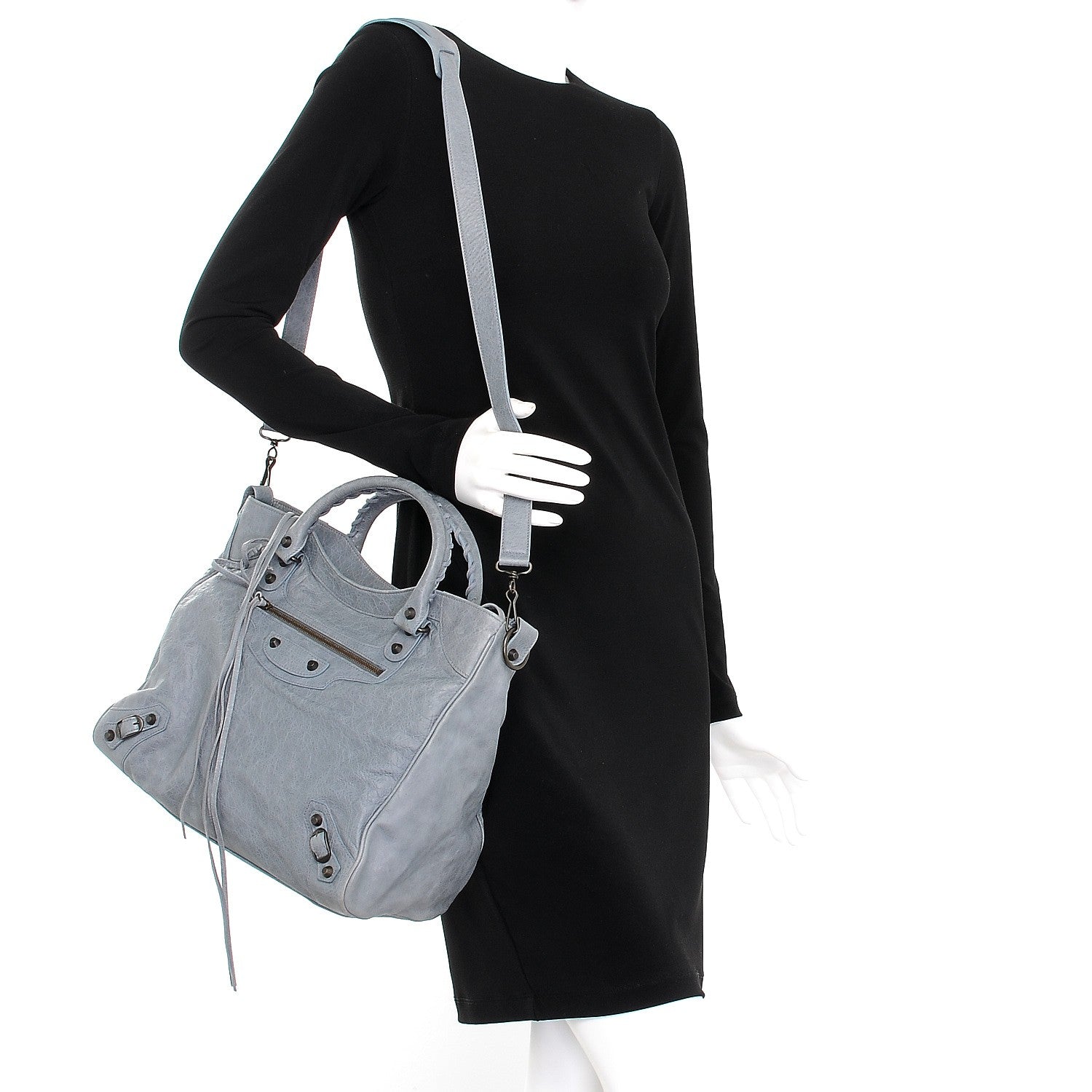 Balenciaga Agneau Classic Hardware Velo Ardoise 2 of 9