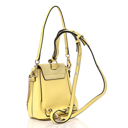 Chloe Suede Calfskin Mini Faye Backpack Lemonade 3 of 12