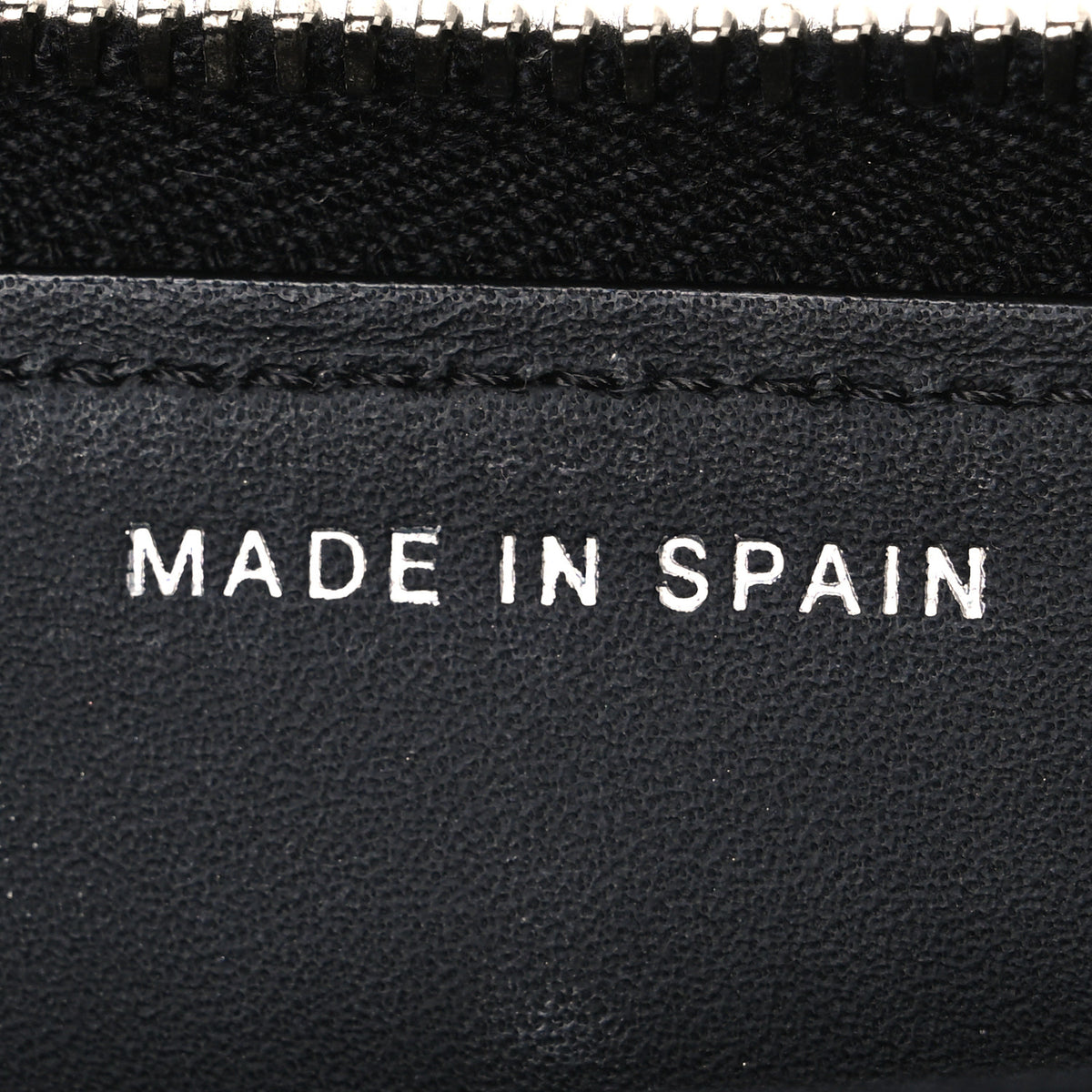Chanel Patent Quilted Small Zip Around Wallet Black 7 of 9