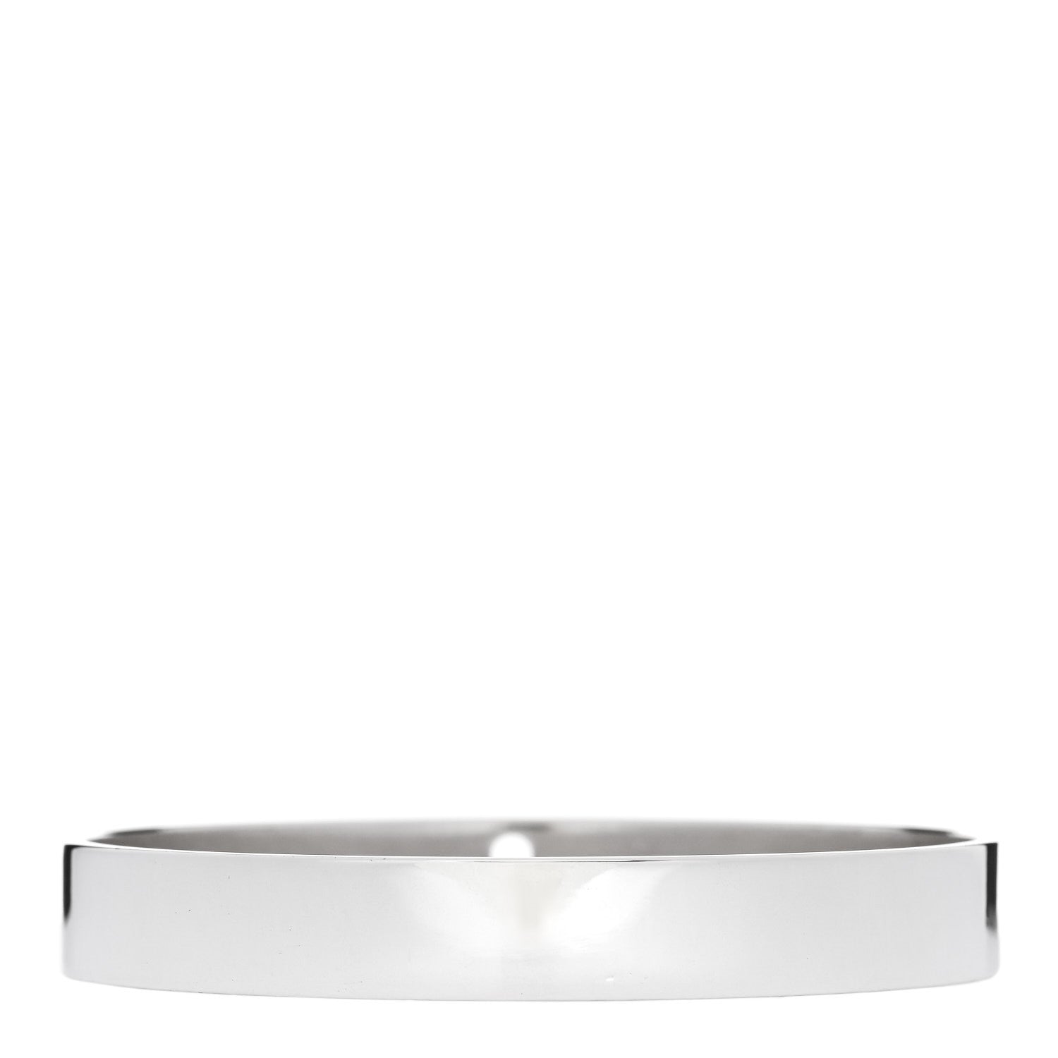 Tiffany Sterling Silver Diamond Narrow Locks Bangle Bracelet
