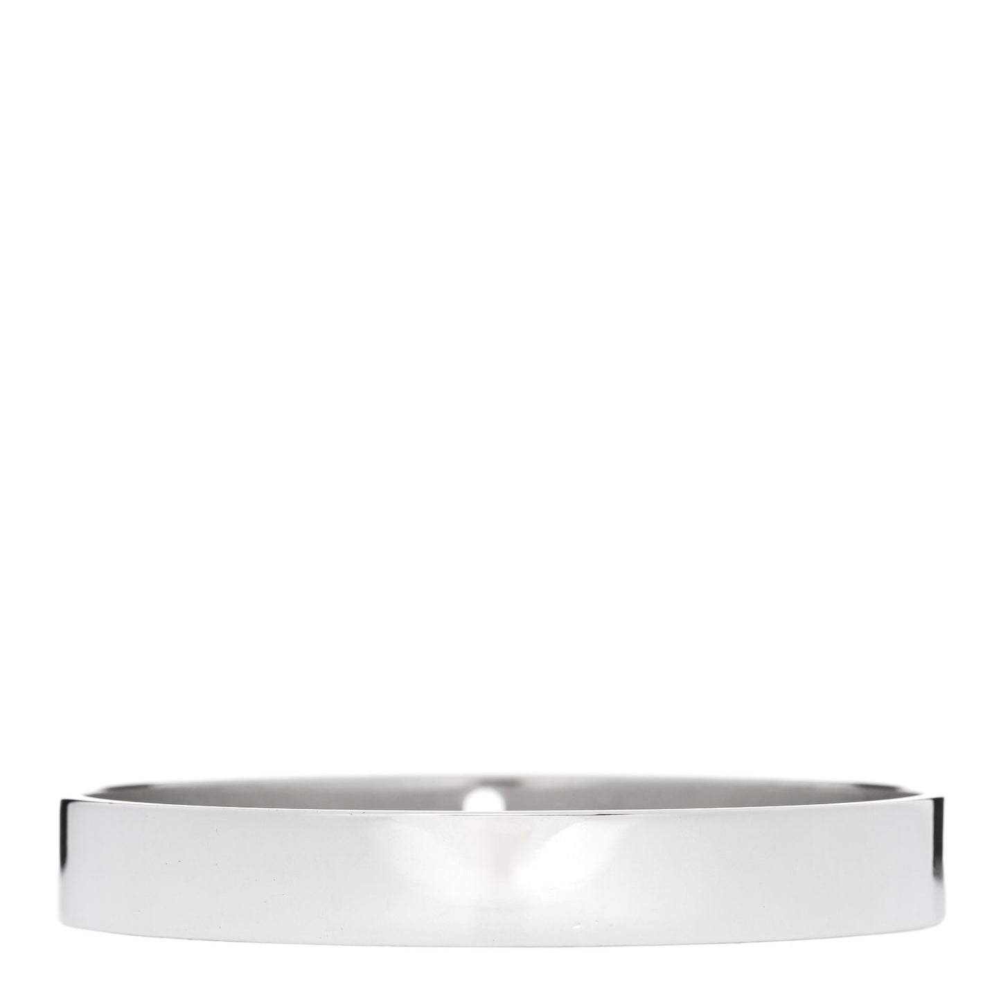 Sterling Silver Diamond Narrow Locks Bangle Bracelet