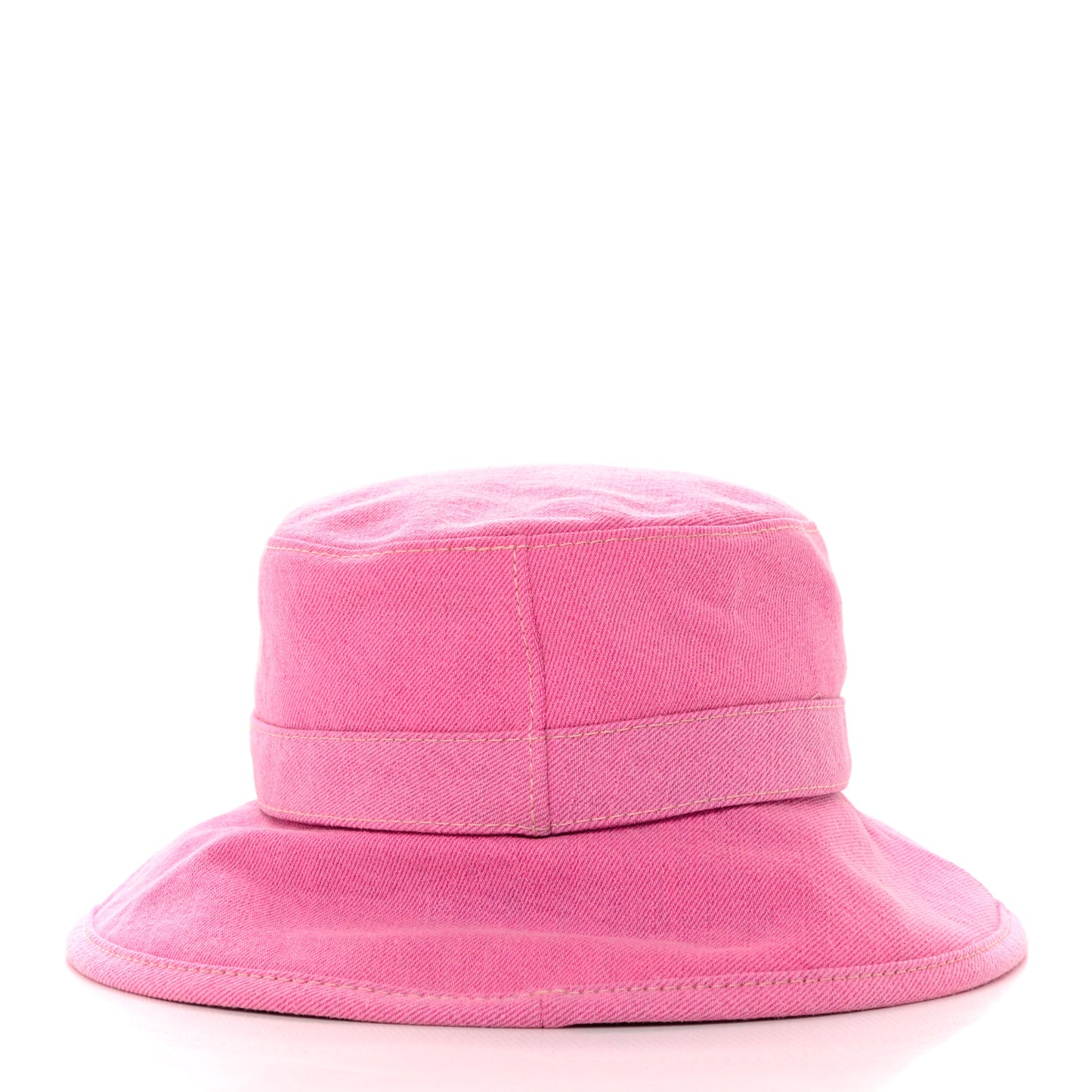 Denim Logo Bucket Hat M Pink Yellow