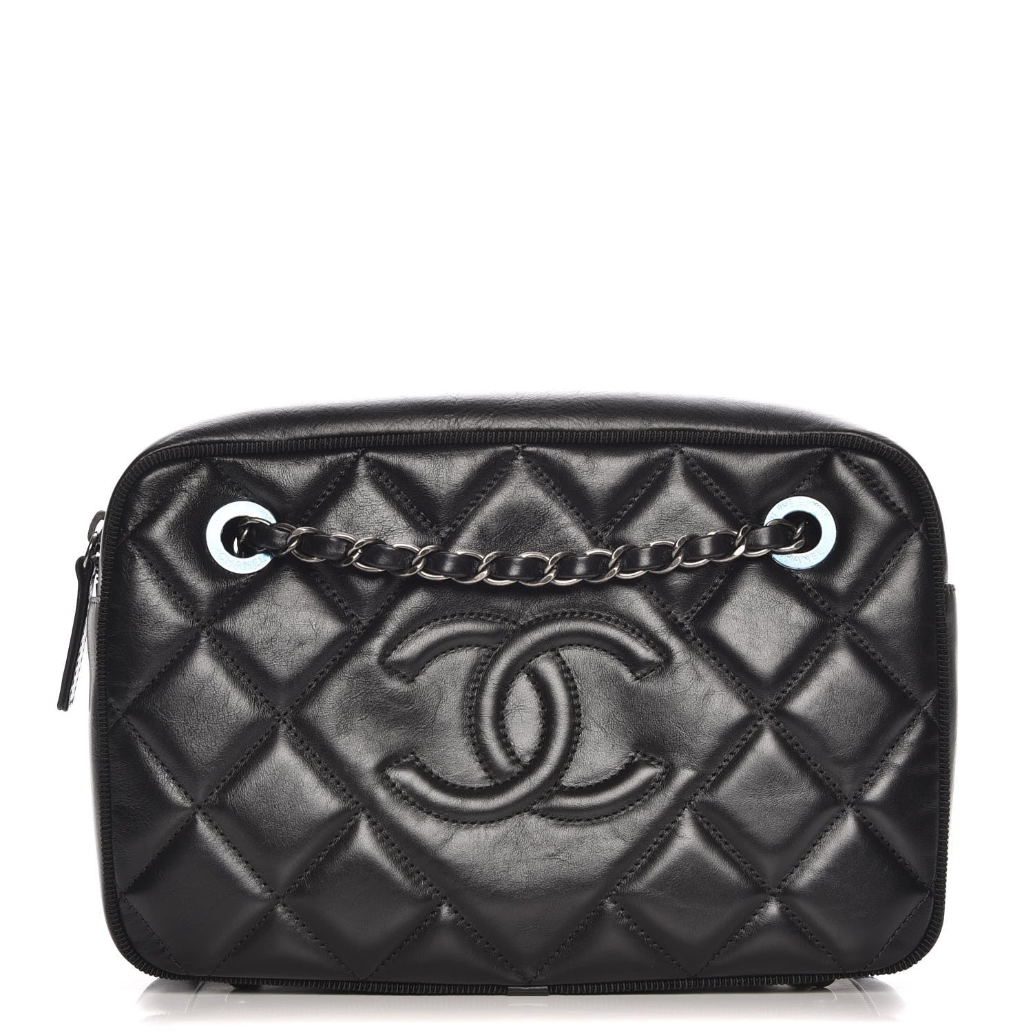 Chanel Calfskin Quilted Small Ballerine Camera Case Black 1 of 8