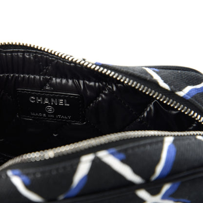 Chanel Canvas Airline Cosmetic Case Blue White 8 of 11