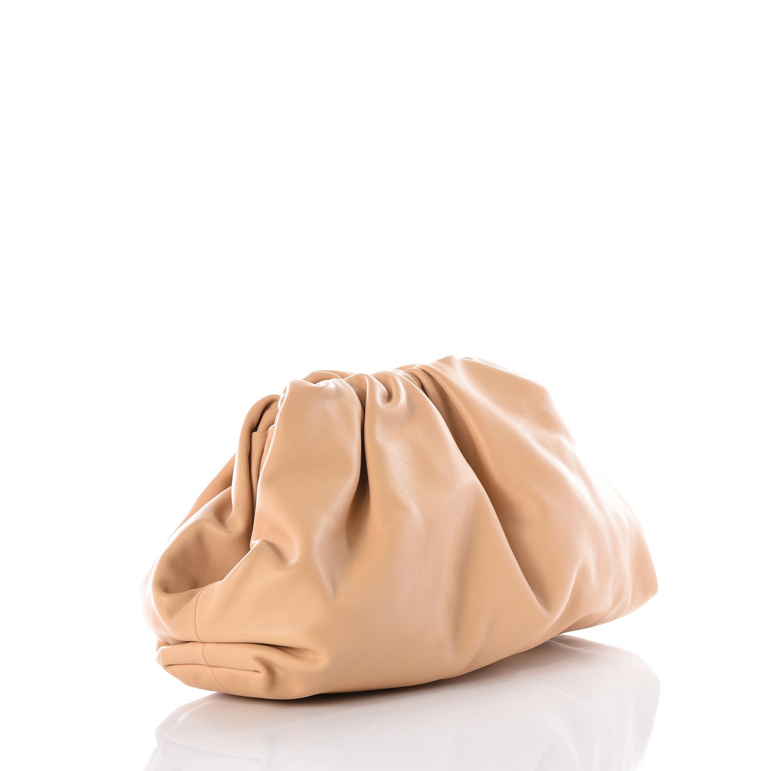 Bottega Veneta Smooth Butter Calf The Pouch Oversized Clutch Nude 2 of 8