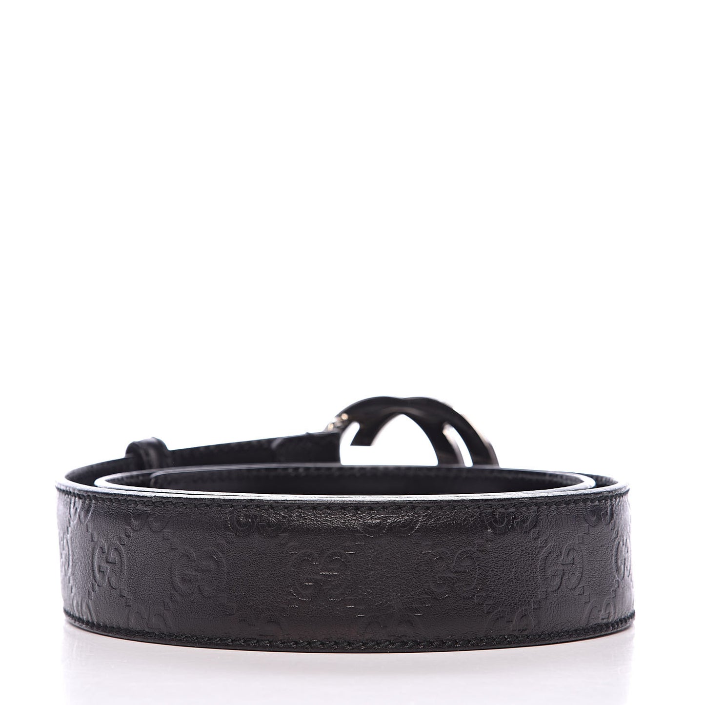Guccissima Interlocking G Belt 90 36 Black