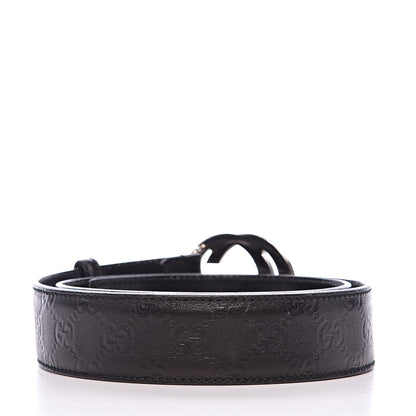 Gucci Guccissima Interlocking G Belt 90 36 Black 3 of 6