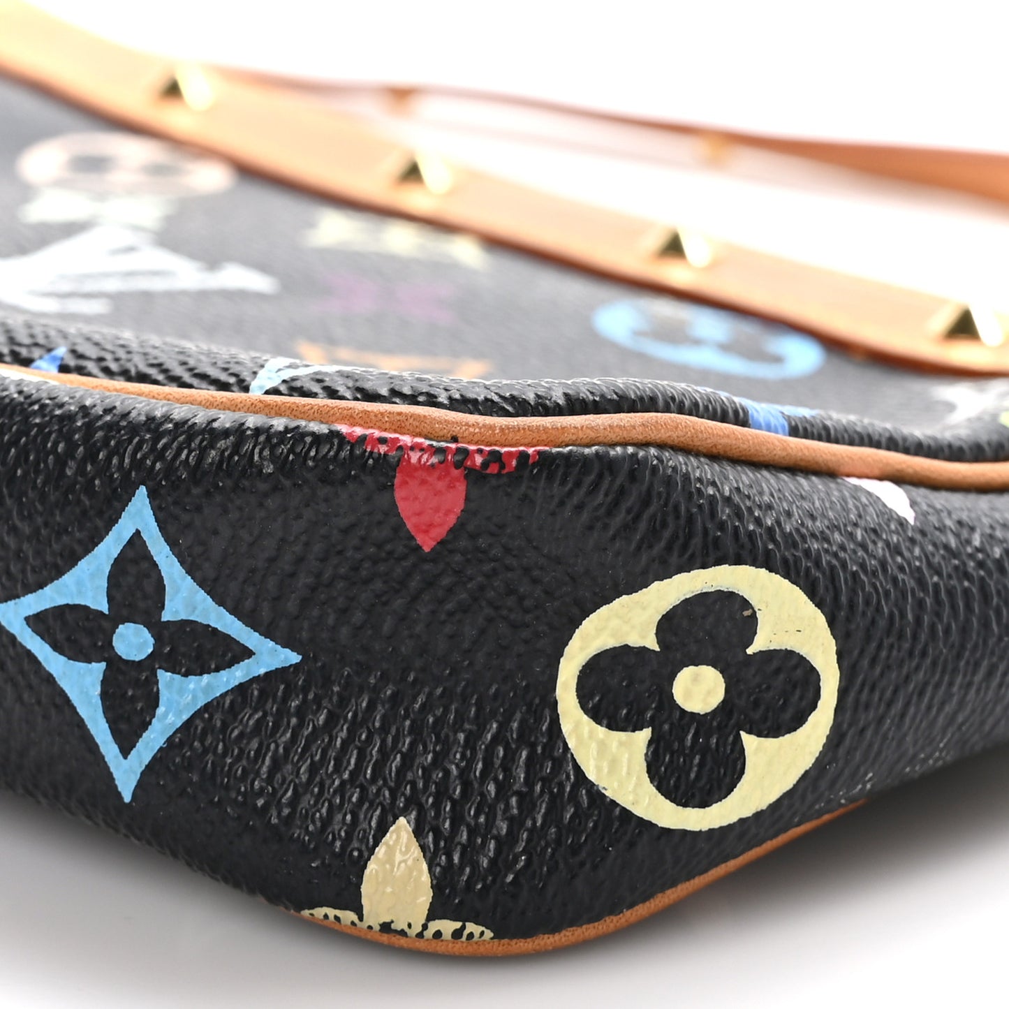 Monogram Multicolor Pochette Accessories Black