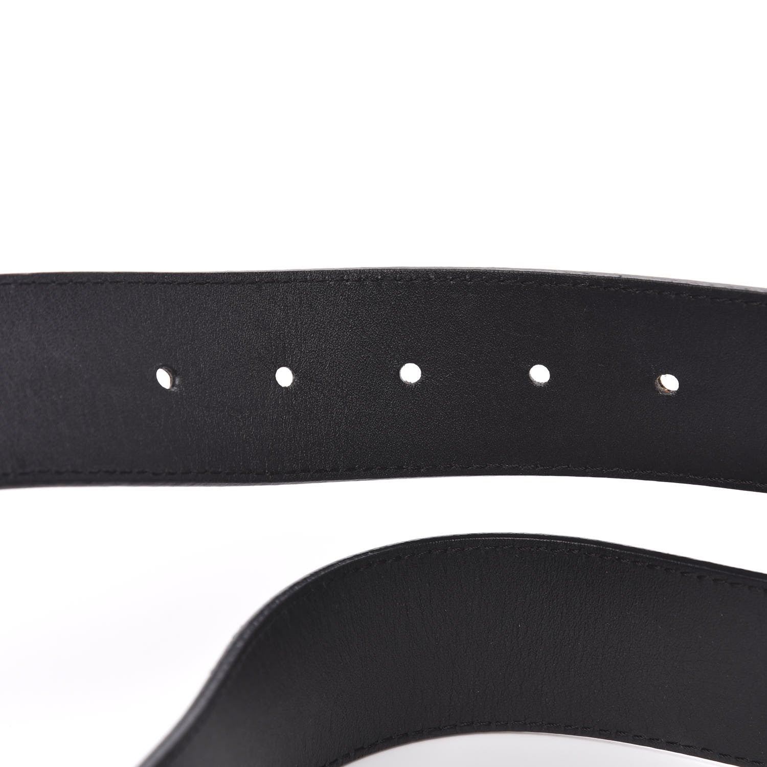 Louis Vuitton Calfskin Monogram 40mm LV Initiales Reversible Belt 85 34 Black 4 of 5