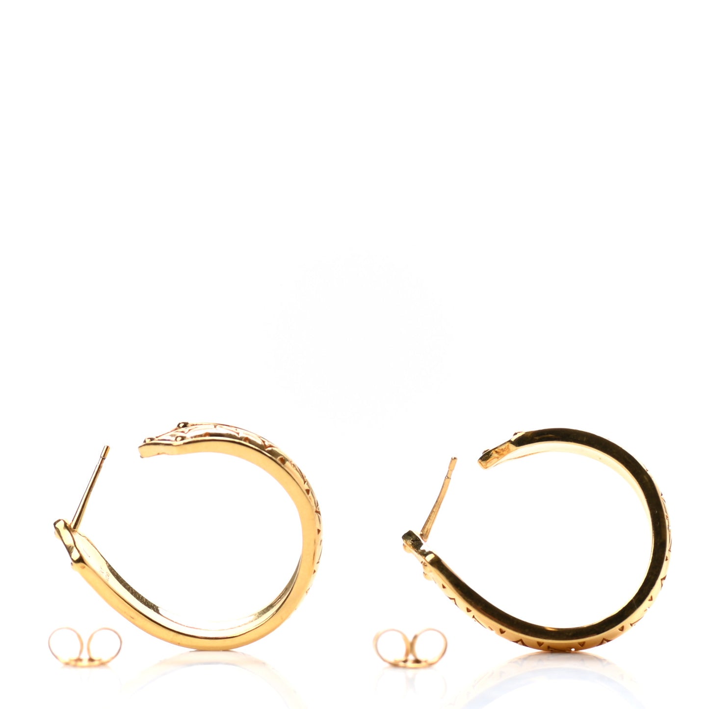 Metal Nanogram Sweet Dreams Hoop Earrings PM Gold