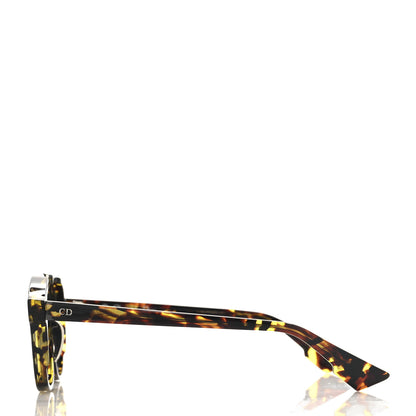 Christian Dior Abstract Square Mirrored Sunglasses Spotted Havana Purple 3 of 8