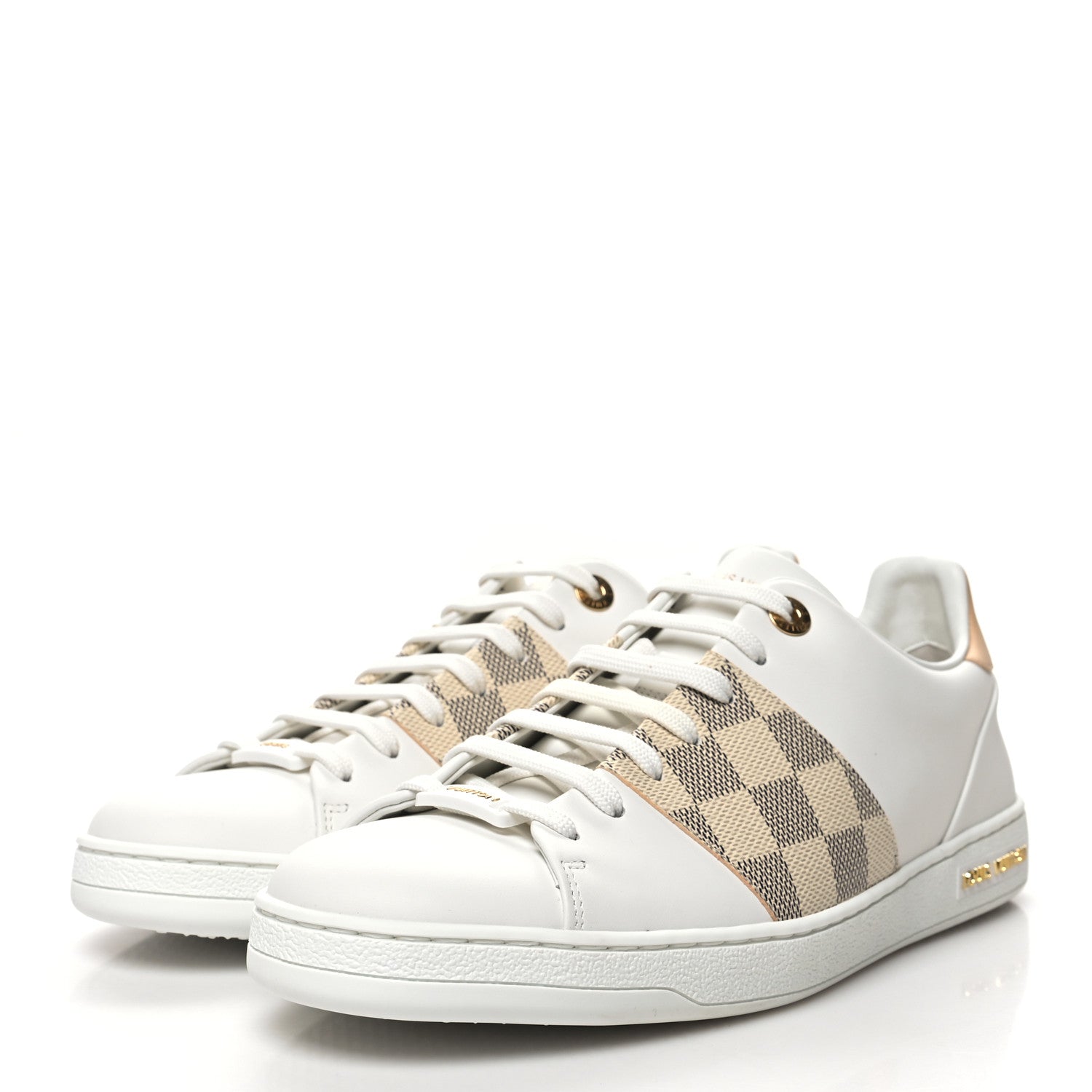 Louis Vuitton Damier Azur Front Row Sneaker 40.5 White 3 of 8