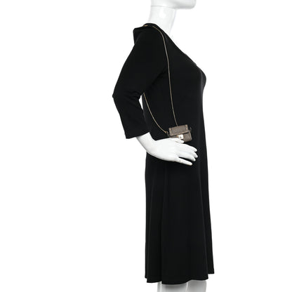 Fendi Cuoio Romano Selleria AirPods Pro Chain Baguette Charm Taupe 2 of 9