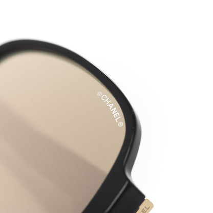 Chanel Mirrored Pilot Sunglasses 71310A Black Gold 8 of 9