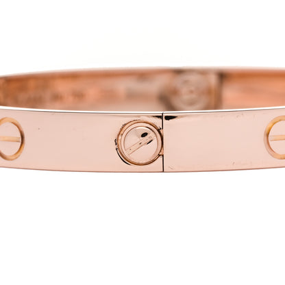 Cartier 18K Pink Gold LOVE Bracelet 17 4 of 9