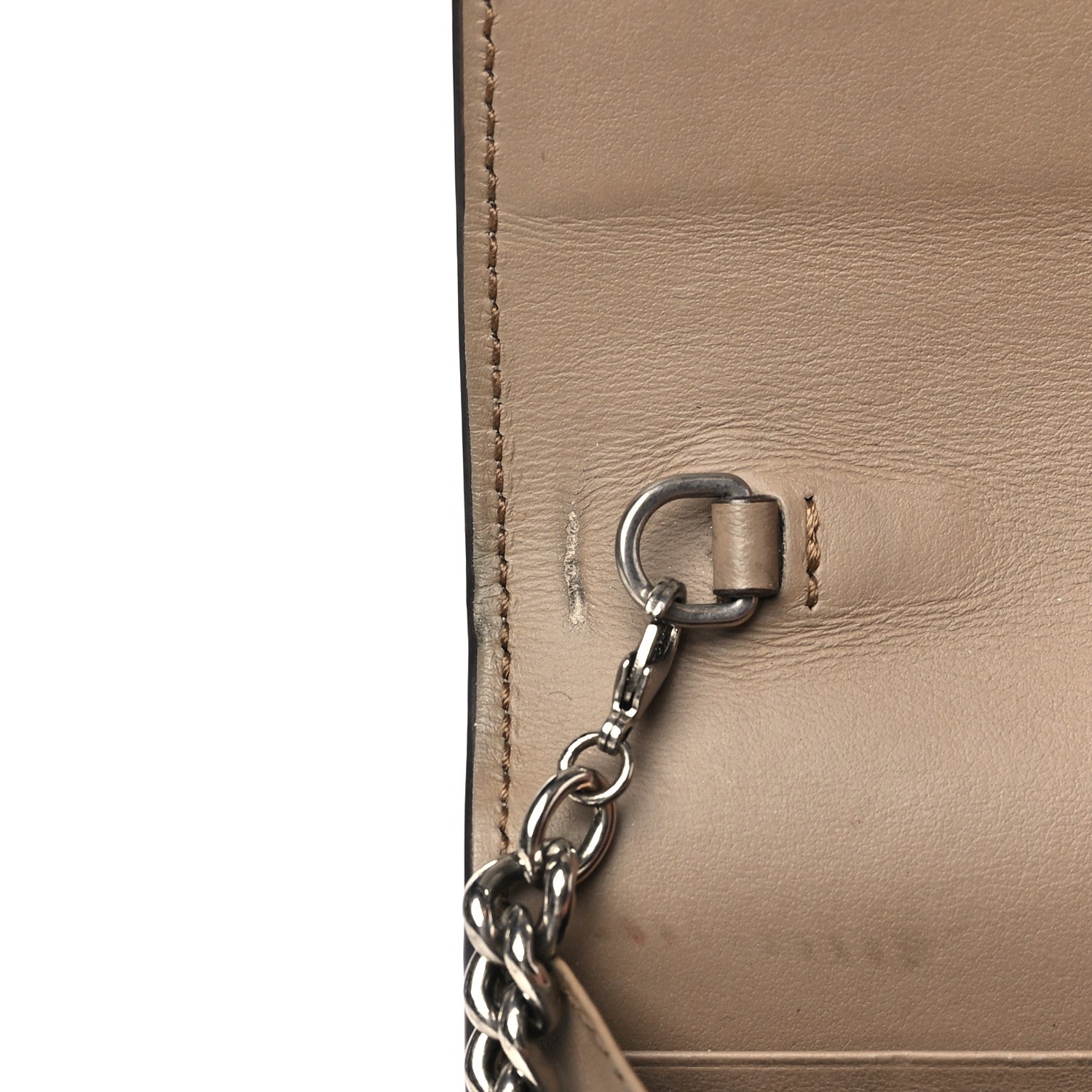 Gucci GG Supreme Monogram Mini Dionysus Chain Wallet Beige Taupe 10 of 11
