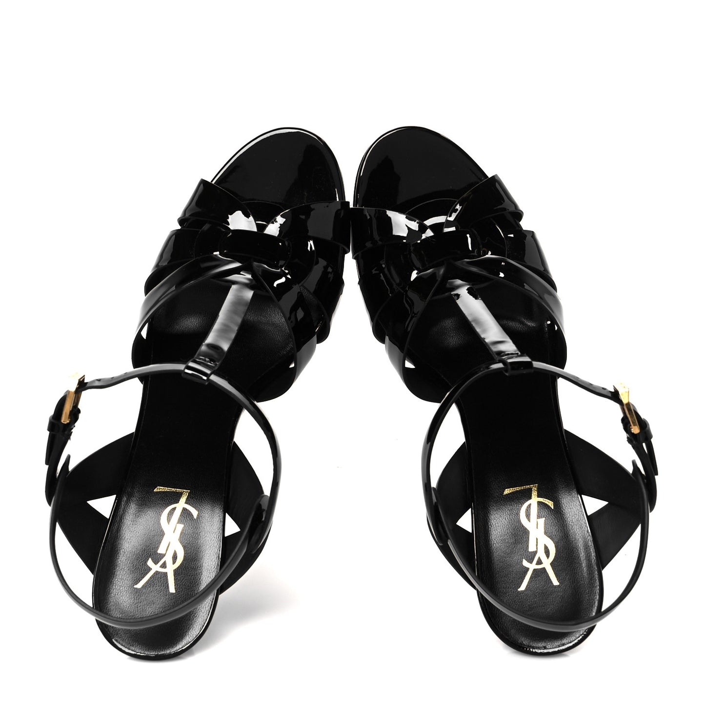Patent Tribute 75 Platform Sandals 40.5 Black