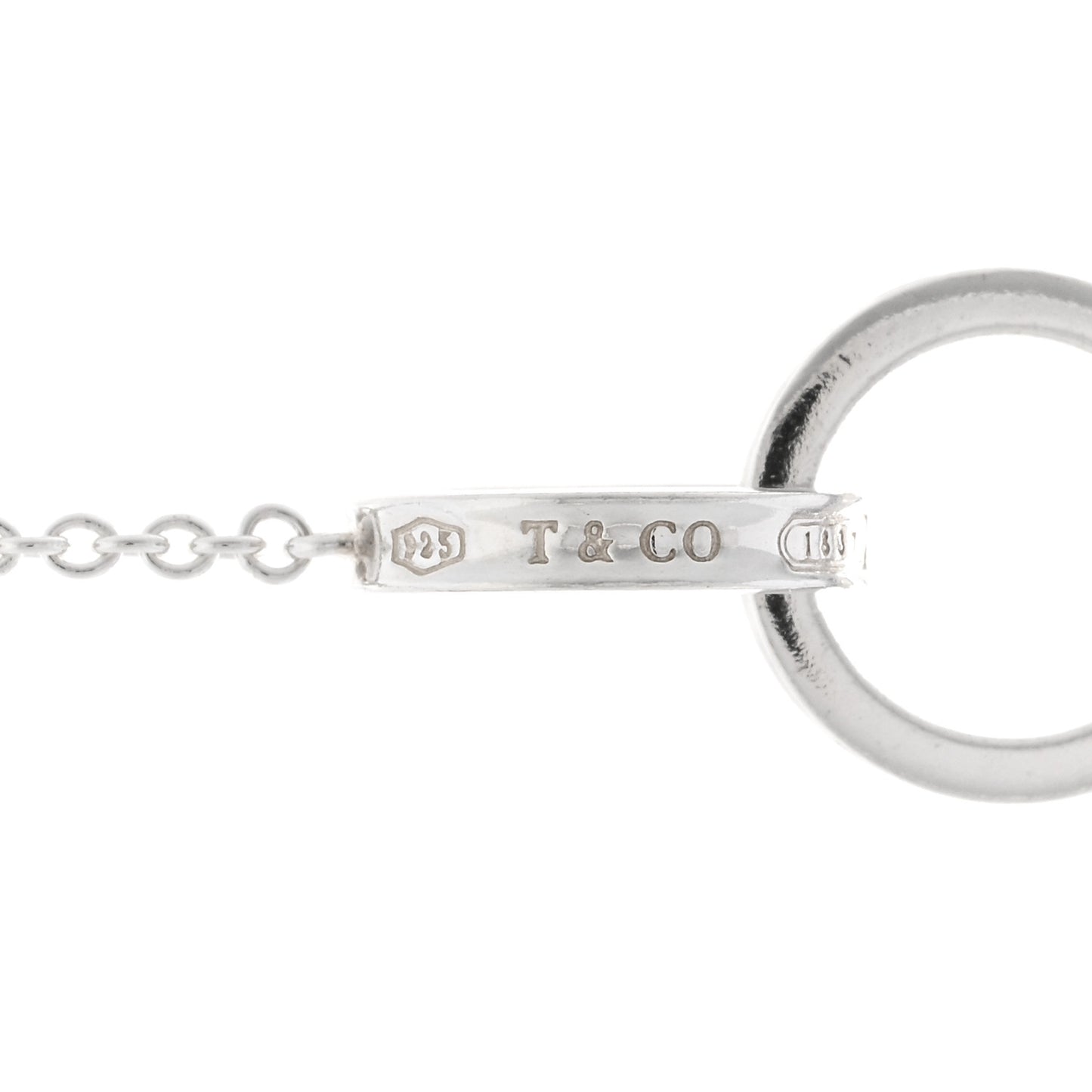 Sterling Silver 1837 Interlocking Circles Station Long Necklace