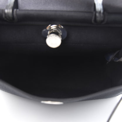 Hermes Military Toile Vache Hunter Herbag Zip PM 31 Bleu Marine 6 of 14