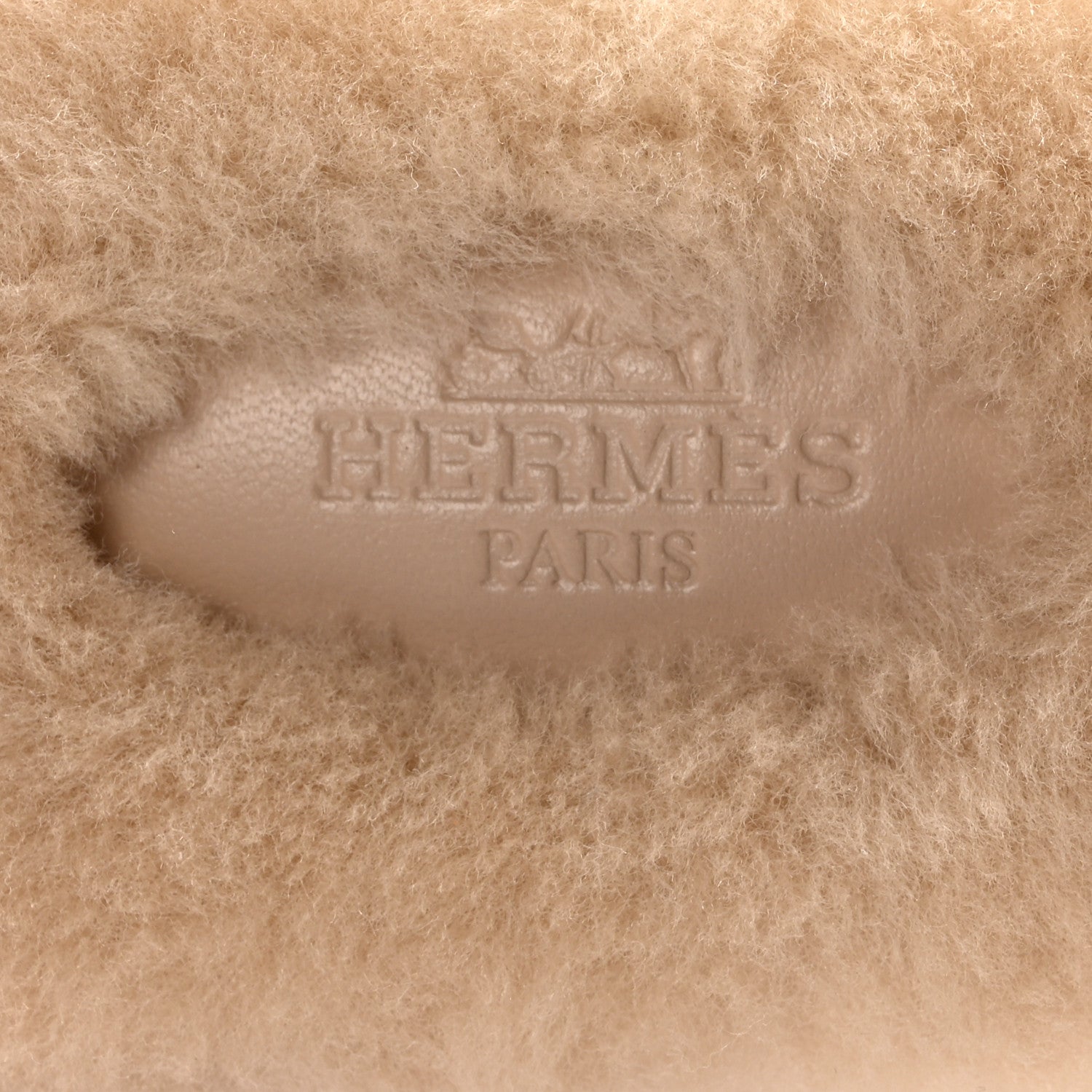 Hermes Woolskin Oran Sandals 37 Beige Argile 8 of 9