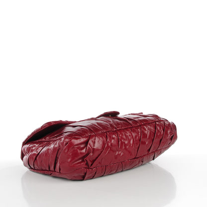 Chanel Glazed Calfskin Twisted Maxi Flap Red 4 of 8