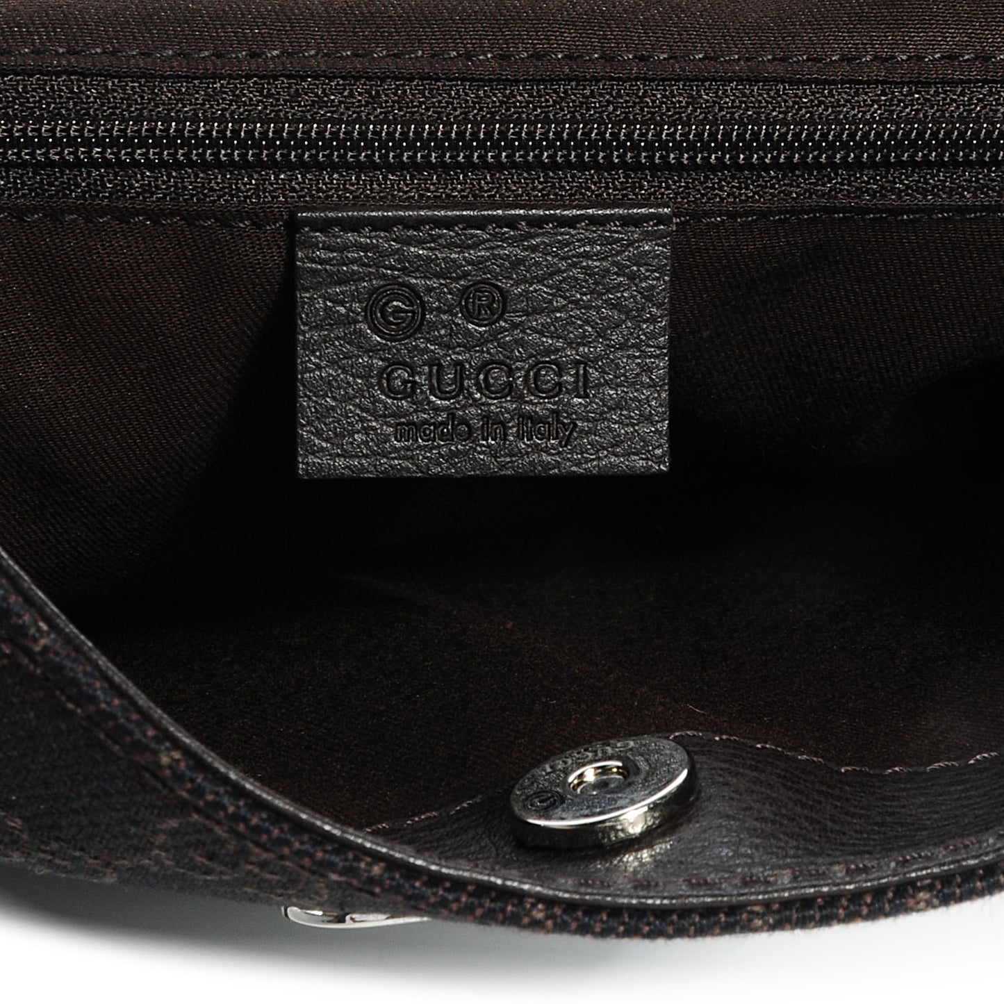 Denim Signature GG Shoulder Bag Brown
