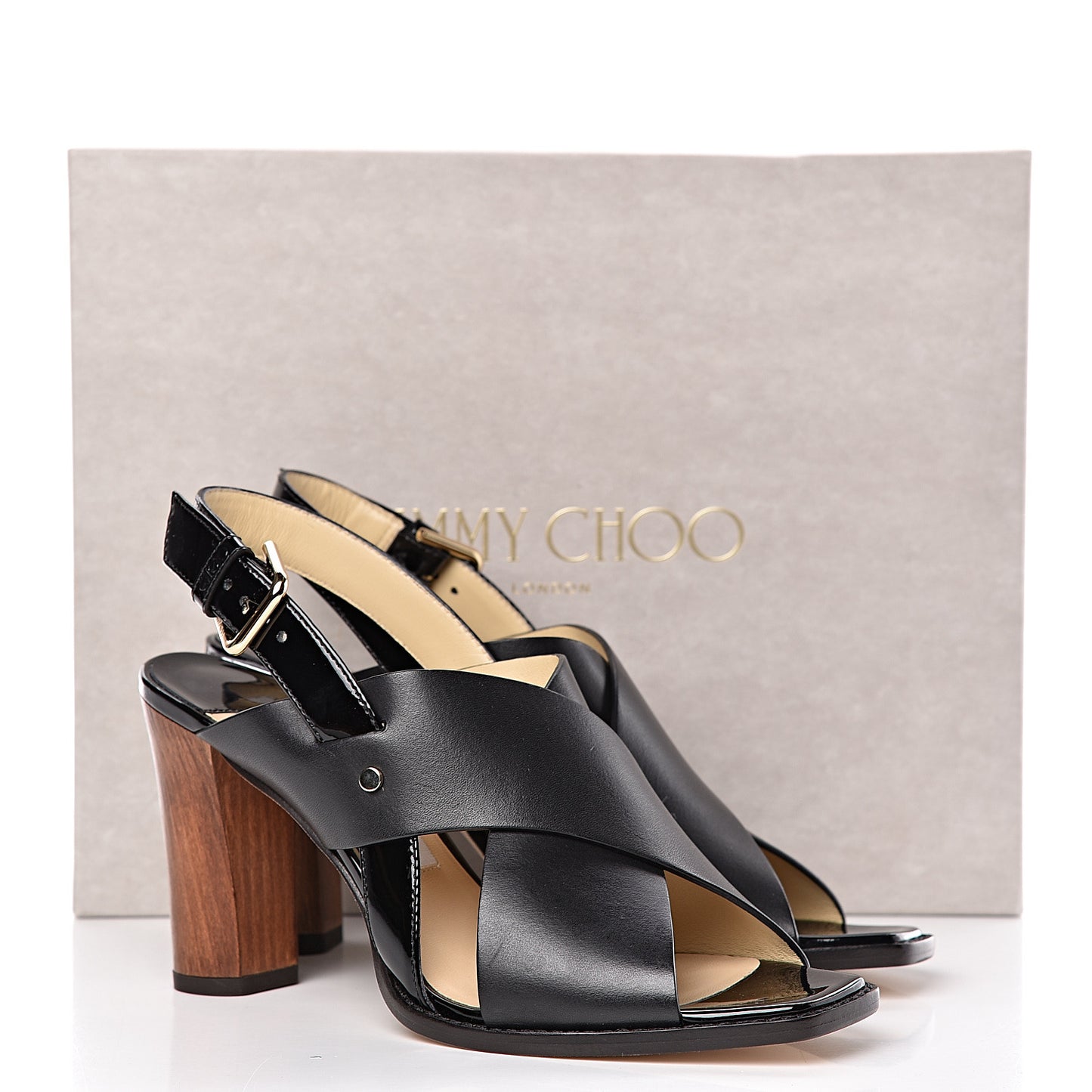 Mix Vachetta Patent AIX 85 Sandals 39 Black