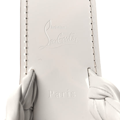 Christian Louboutin Nappa Braided Briotonga Flat Sandals 40 White 7 of 8