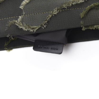 Christian Dior Canvas Embroidered Camouflage Medium Diordouble Zip Pouch Green 9 of 10