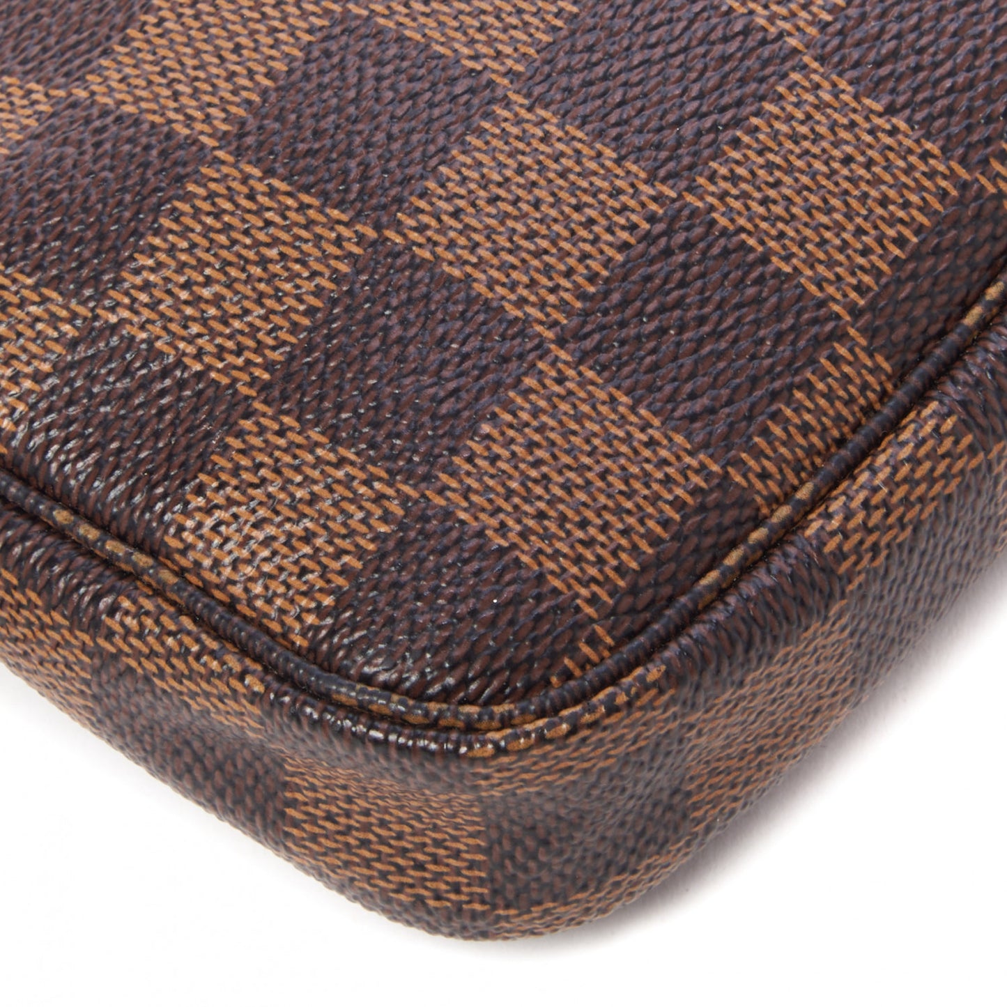 Damier Ebene Complice Trunks and Bags Mini Pochette Accessories Red