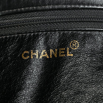 Chanel Lambskin Jumbo Shoulder Bag Black 5 of 9