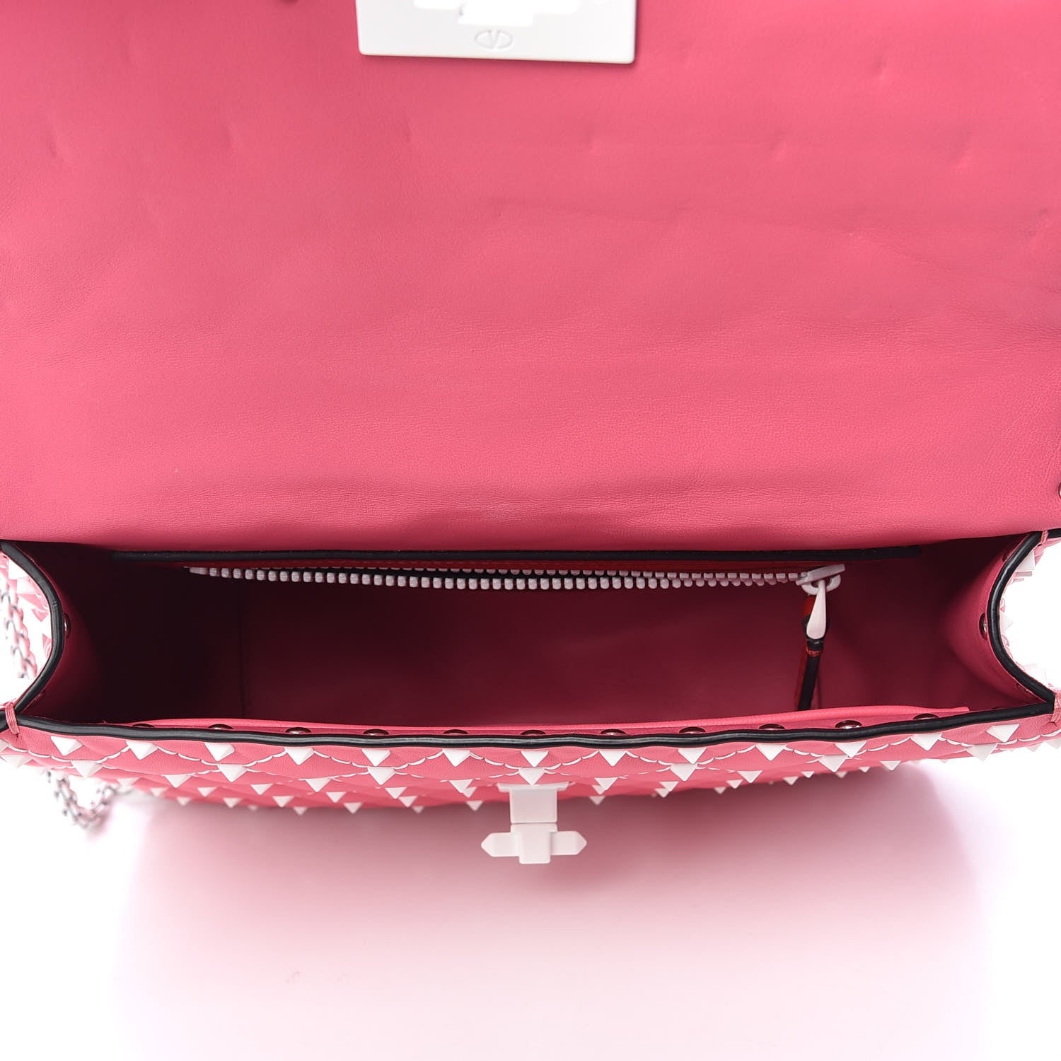 Valentino Garavani Lambskin Medium Free Rockstud Spike Shoulder Bag Shadow Pink 5 of 8