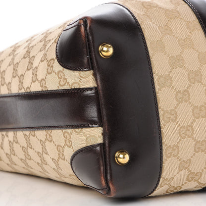 Gucci Monogram Crocodile Web Medium Secret Hobo Dark Brown 9 of 10