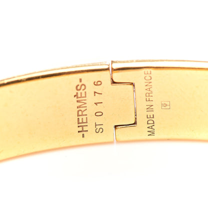 Hermes Enamel Narrow Clic Clac H Bracelet GM White 4 of 5